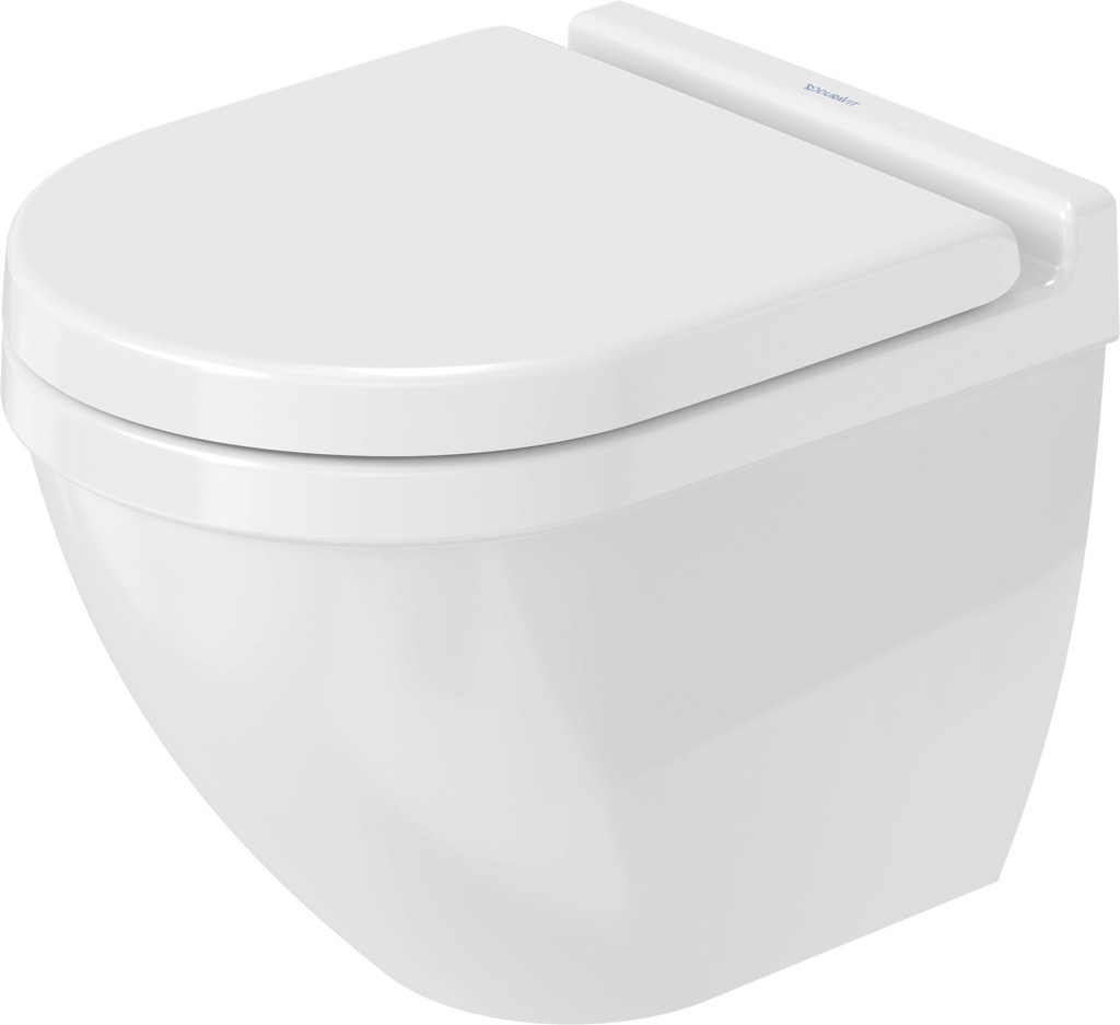 Duravit Starck 3 væg-wc, 485mm, hvid, rimless