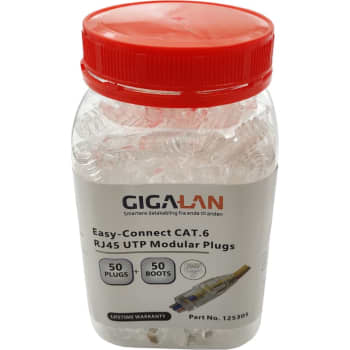 Modular plug Easy-Connect RJ45 Kat.6 UTP til blød/massiv leder