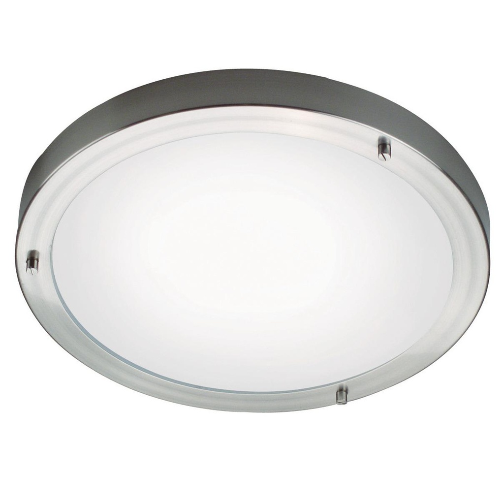 Plafond Ancona Maxi E27 børstet stål