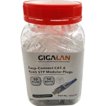 Modular plug Easy-Connect RJ45 Kat.6 STP til blød/massiv leder