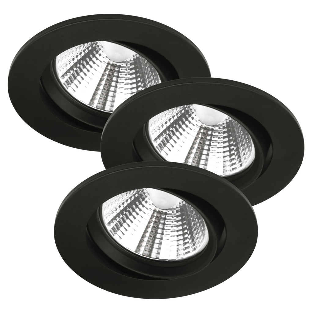 Spot Fremont 3-Kit, LED 5,5W 2700K, 345 lumen, sort