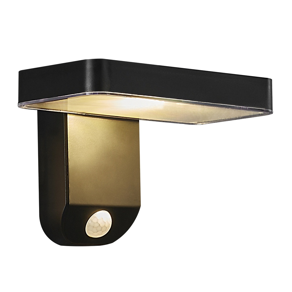 Rica Square Væglampe Led solar sort