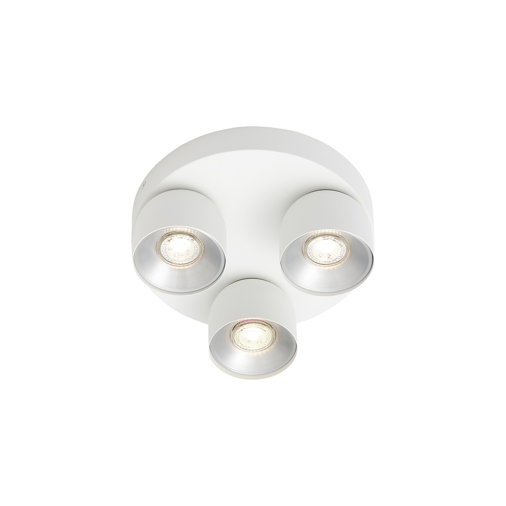Pitcher 3-Rondel GU10 hvid