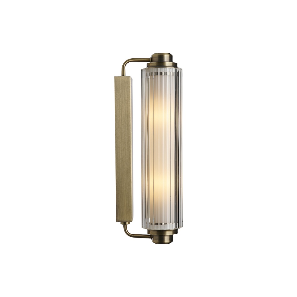 Nimal Double Væglampe IP44 E14 messing