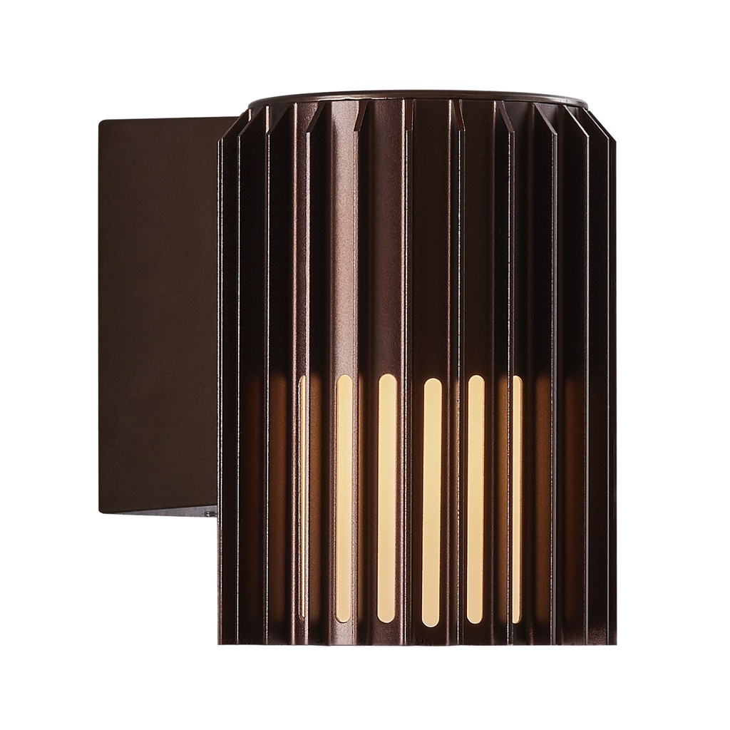Aludra Væglampe E27 Seaside metallic brun