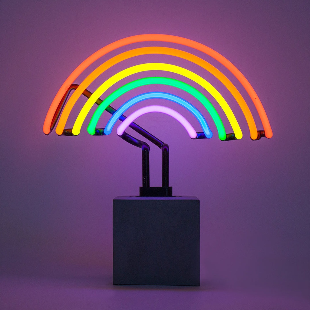 Locomocean neon (Concrete base) - Regnbue