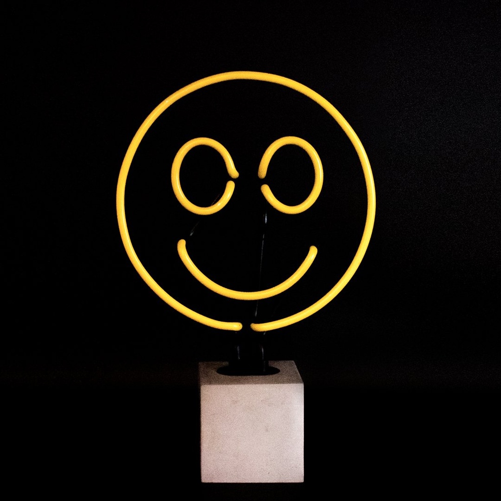 Locomocean neon (Concrete base) - Smiley