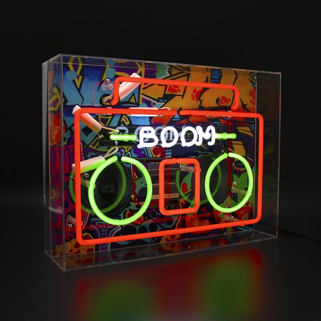 Locomocean large acrylic box neon - Boom Box