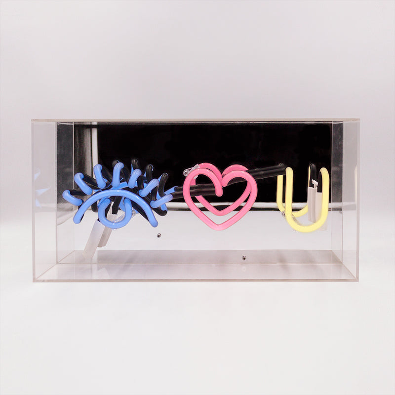 Locomocean acrylic box neon - Eye love you