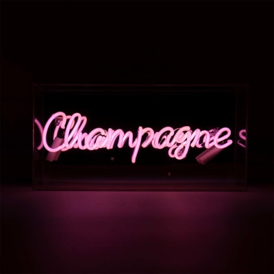 Locomocean acrylic box neon - Champagne