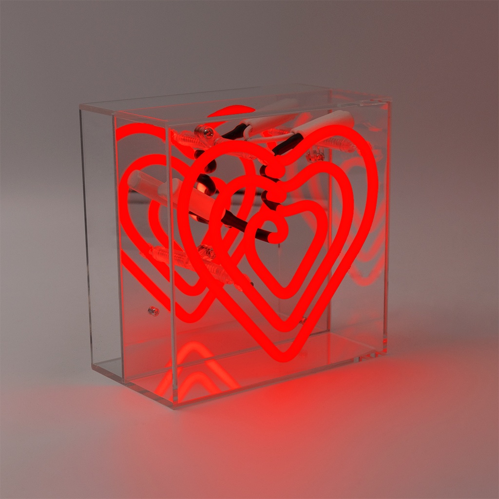 Locomocean mini acrylic box neon - Heart
