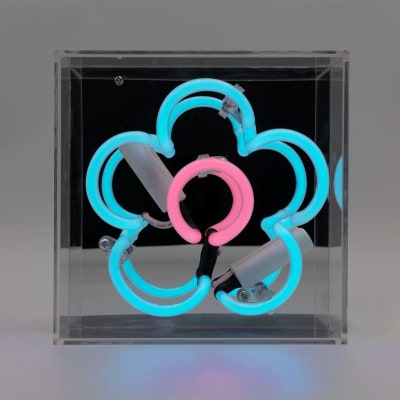 Locomocean mini acrylic box neon - Daisy - Blå