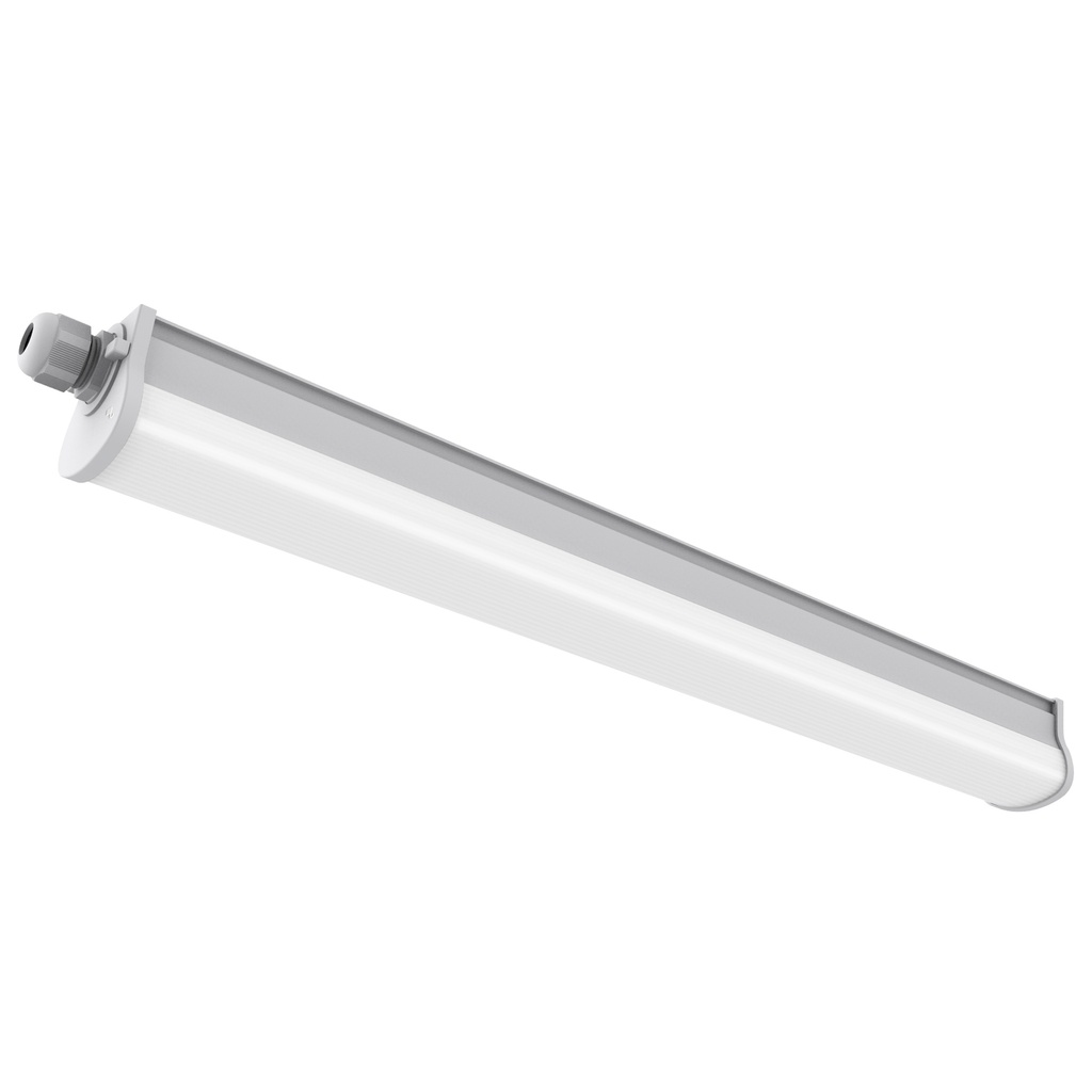 Armatur Westport 60 dobbelt 23W 2100 lumen, grå, IP65