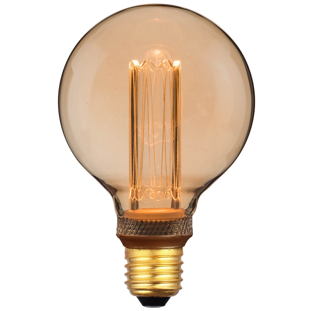 LED-Deko E27 G95 Retro Globe 2,3W, dæmpbar, guld