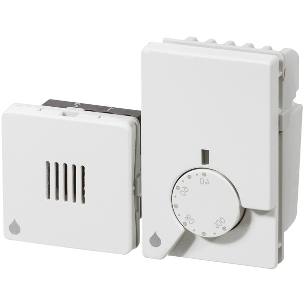LK Fuga hygrostat m. rumføler - hvid