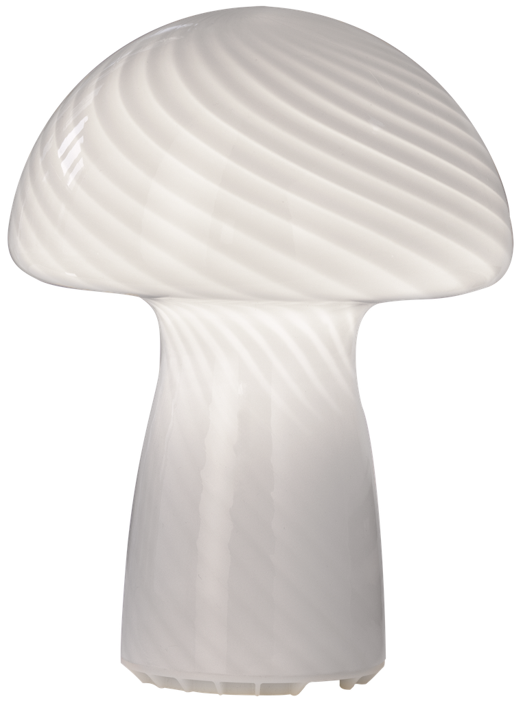 Veli Line Mushroom bordlampe 3 trins touch dæmper 16x12, hvid