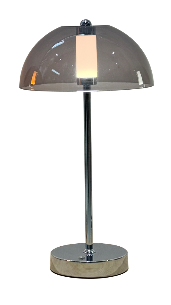 Veli Line Shade bordlampe genopladelig røgfarvet