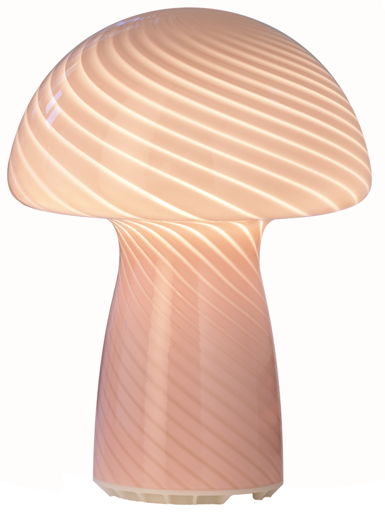 Veli Line Mushroom bordlampe 3 trins touch dæmper 16x12, rosa