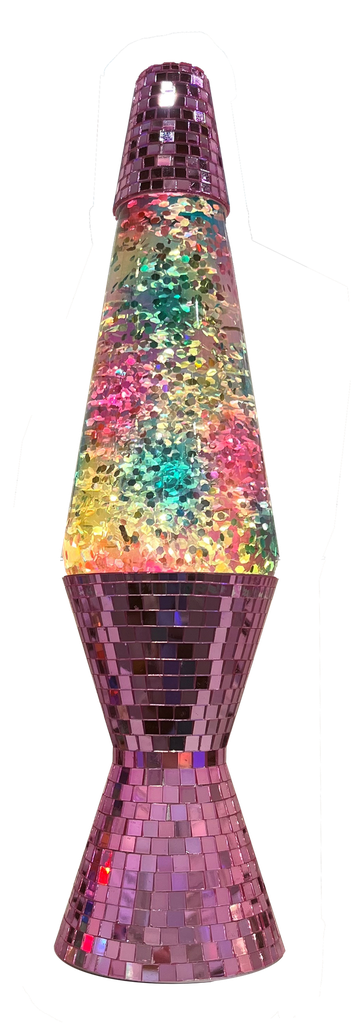 Veli Line Disco lava lampe glitter pink mosaik