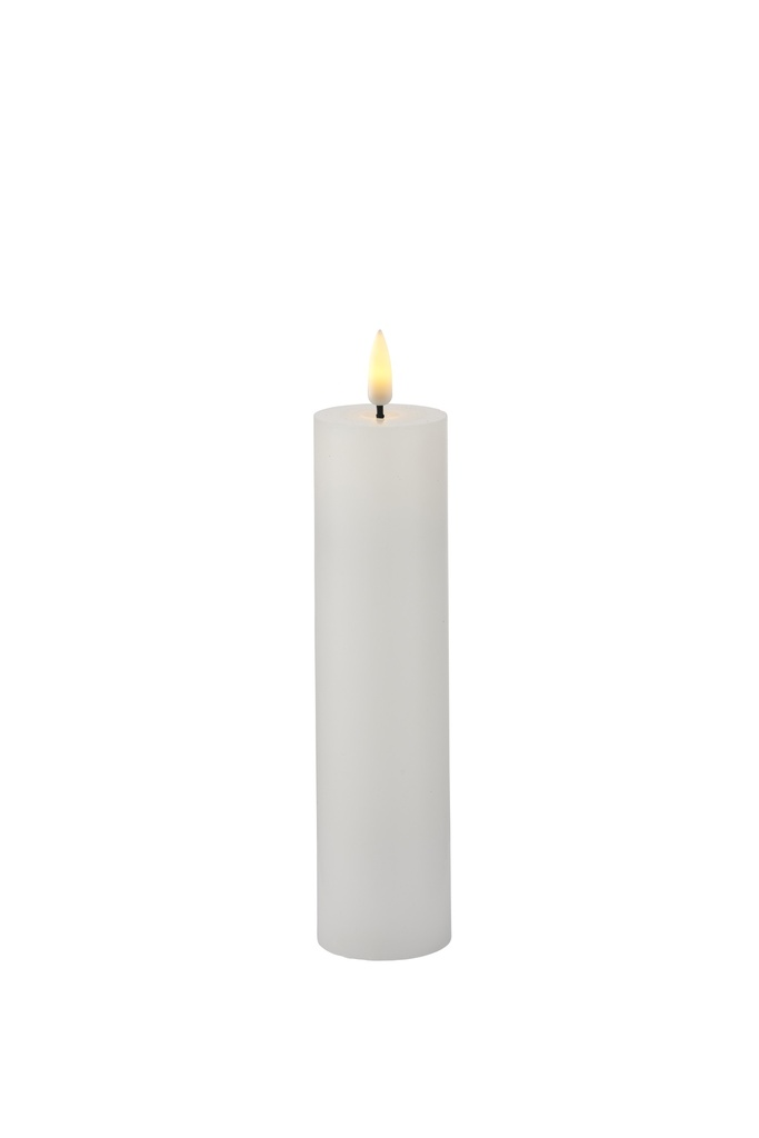 Sille Exclusive LED-Stearinlys, Ø50 H200, batteri, hvid