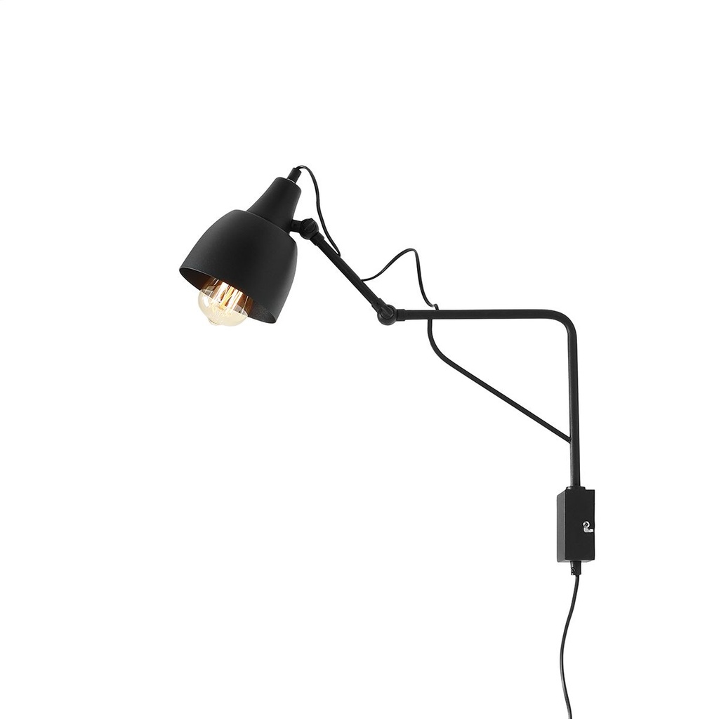Aldex Soho væglampe, metal, max 15W LED, str. S, sort