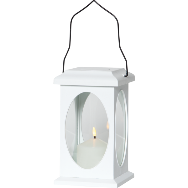 Star Trading Flamme LED lanterne hvid