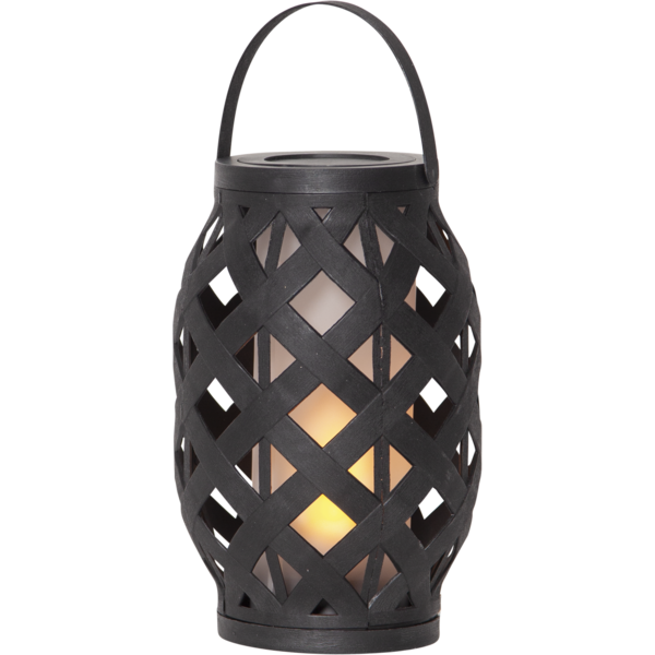 Star Trading Flame LED lanterne 15x23cm sort