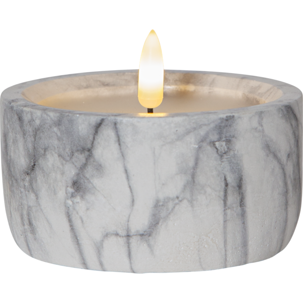 Star Trading Flamme Marble LED lys 10x7,5cm