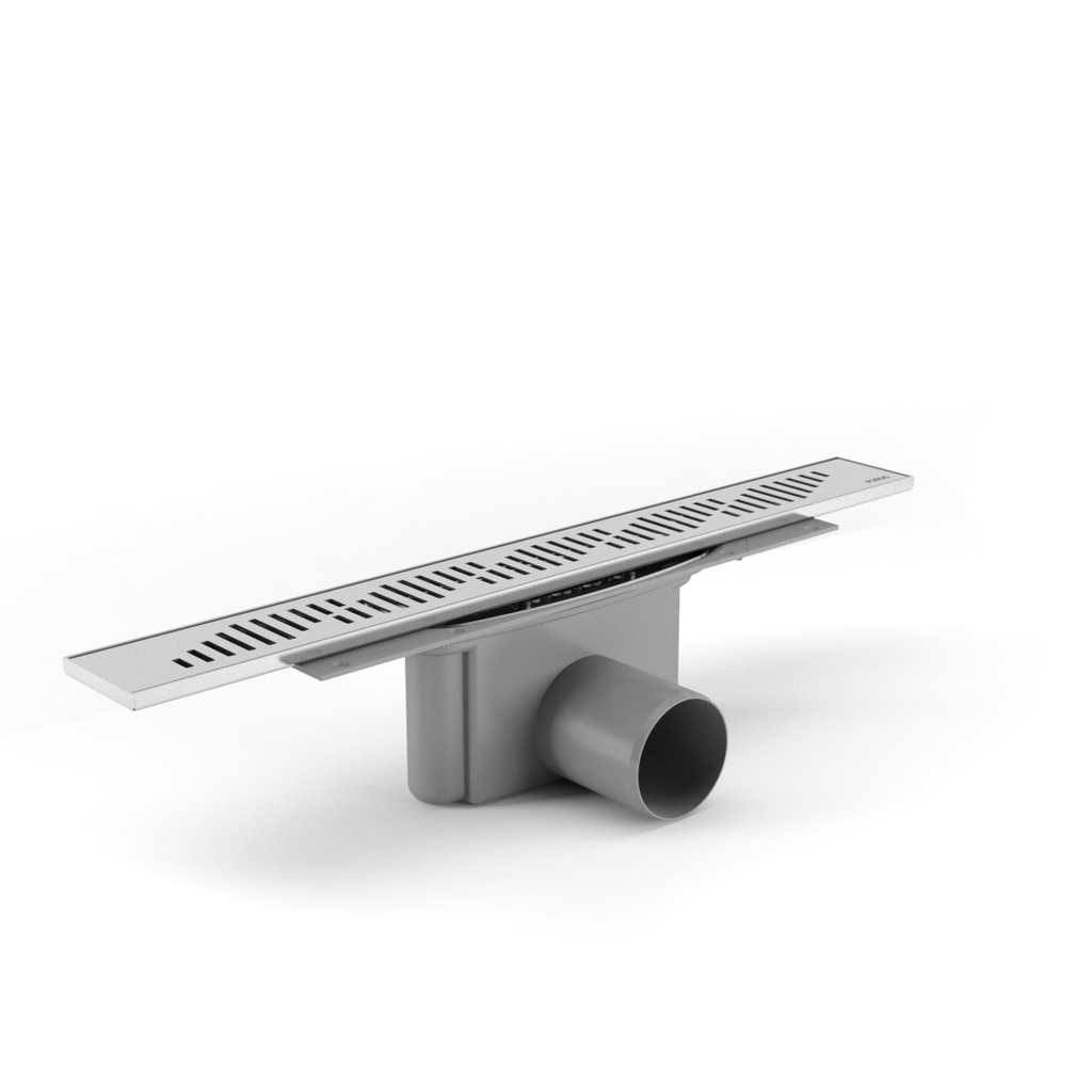 Purus Line 900 mm Ø75 vandret udløb, rist design Twist