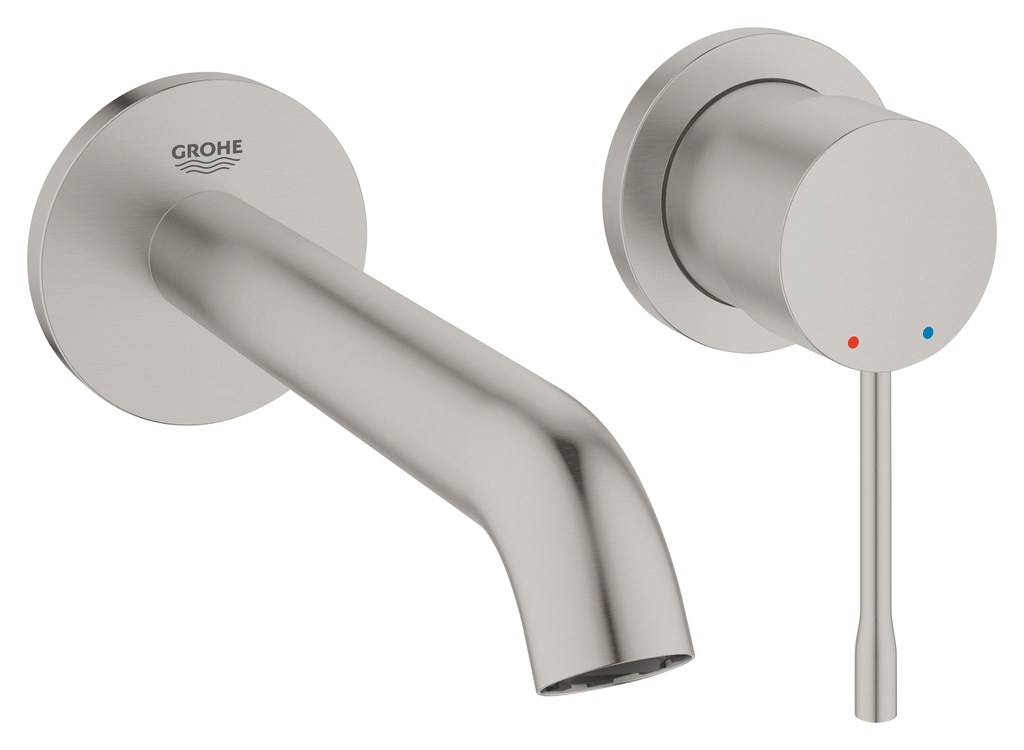 GROHE ESSENCE NEW etgrebsbatteri 1/2/183mm tud 2hul t/hv/vægmont