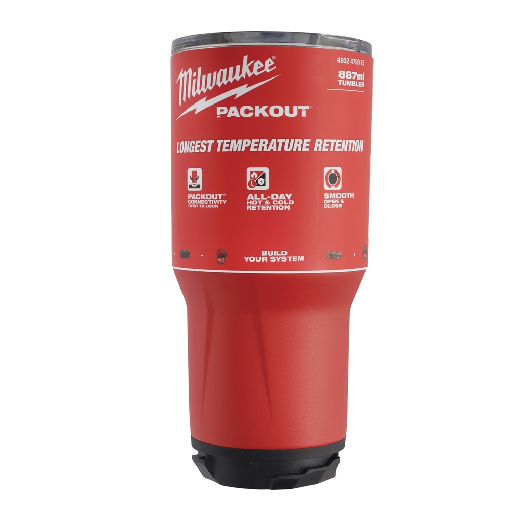 Milwaukee PACKOUT™ termokop rød 887 ml