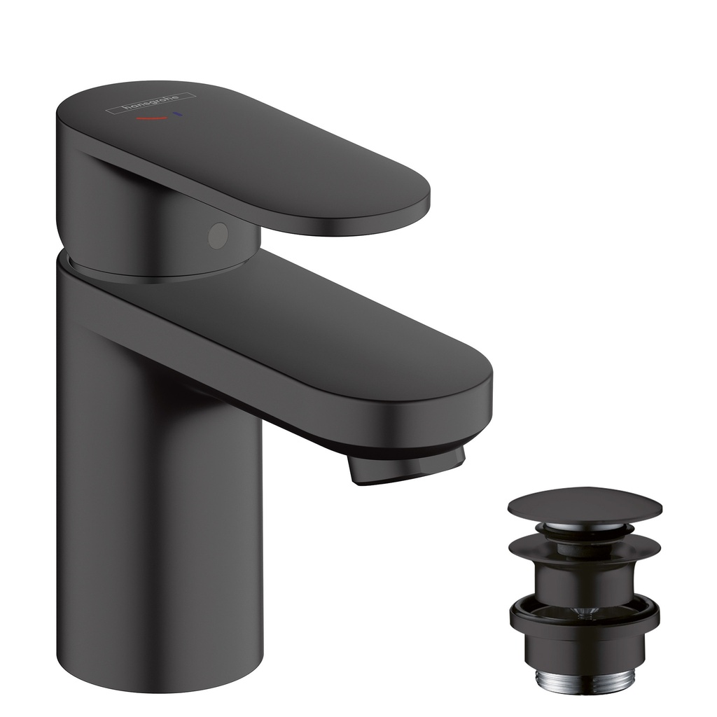 Hansgrohe Vernis Blend matsort håndvaskarmatur 70 Coolstart med push-open BV