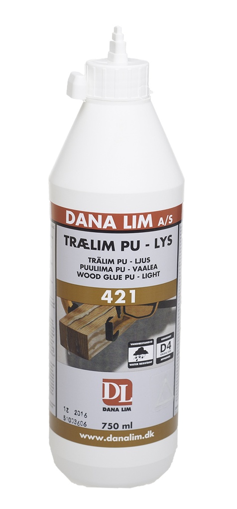Pu-Trælim 421-750ml  Lys