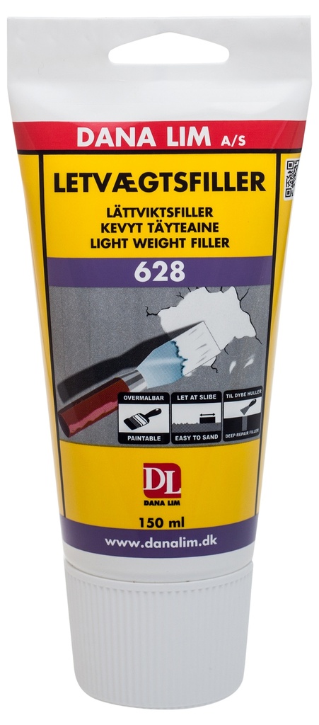 Letvægtsfiller hvid 628  150ml