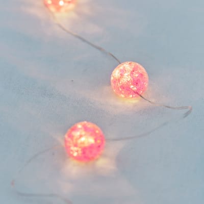 Maja Kugle, 20LED, Lyserød