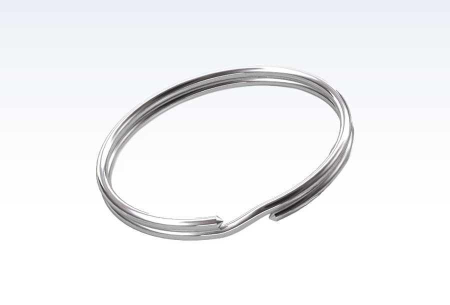 Nøglering stål forn. 21 mm udv
