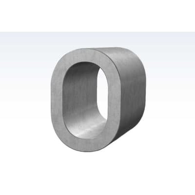 Wireklemme oval alu.2,0x7,0mm