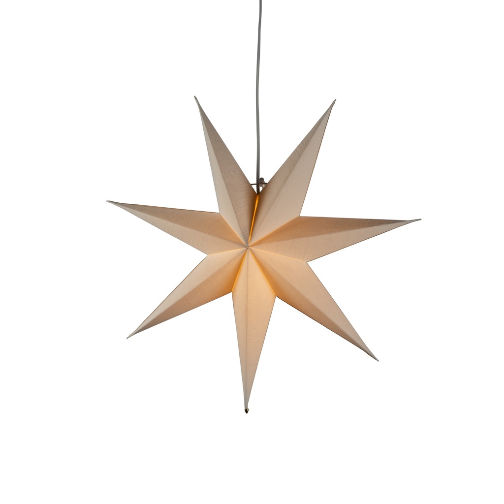 Konstsmide papirstjerne inkl. Ledningsstativ 60cm, hvid