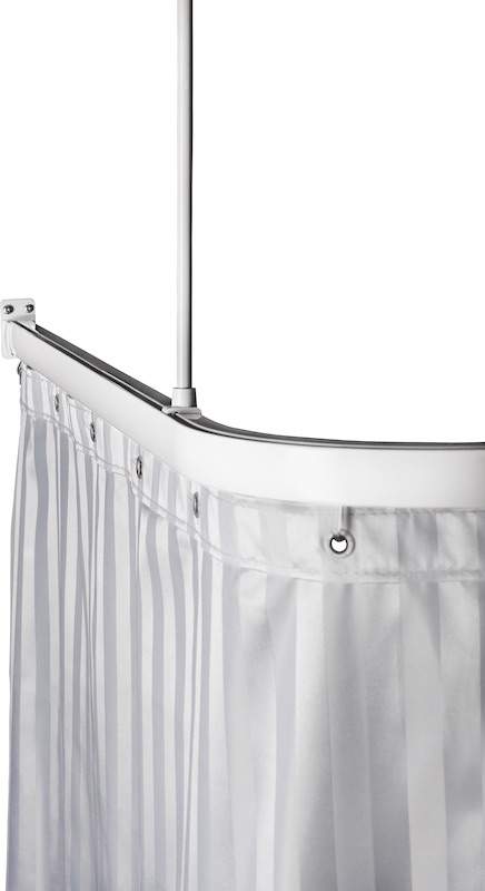 Leijma skinne stabil helbuet hvid 80x80 cm