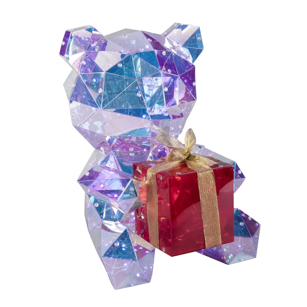 Konstsmide bamse i LED med diamant effekt, 40cm