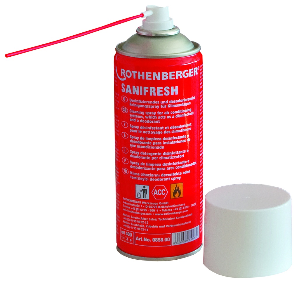 SANIFRESH rensespray til køle- og klimaanlæg, 400 ml