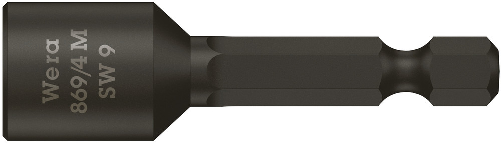 Wera magnettop 869/4 M, 6-kant, 1/4", 9,0 x 50 mm
