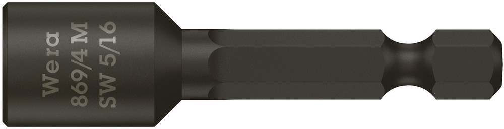 Wera magnettop 869/4 M, 6-kant, 1/4", 5/16" x 50 mm