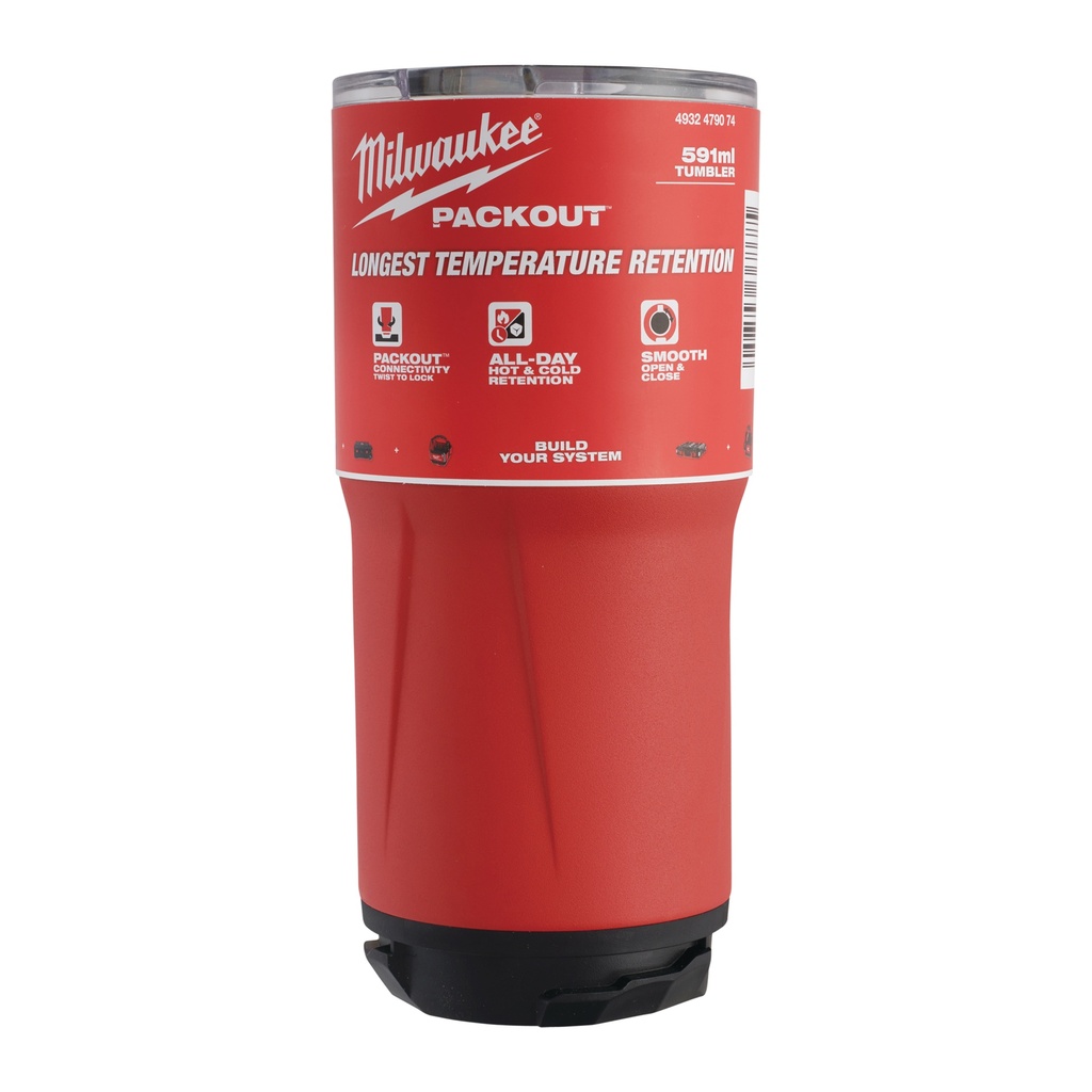 Milwaukee PACKOUT™ termokop rød, 591 ml