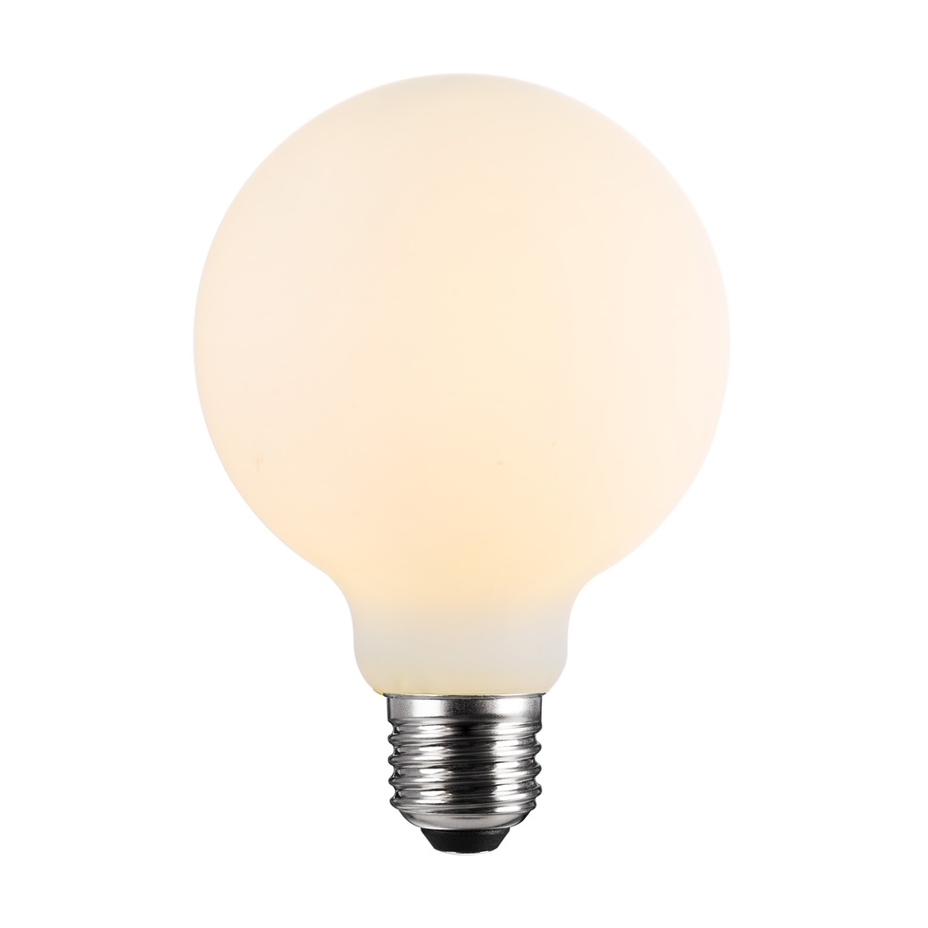 Deco E27 G125 Filament 3000K 806 lumen Dim, opal
