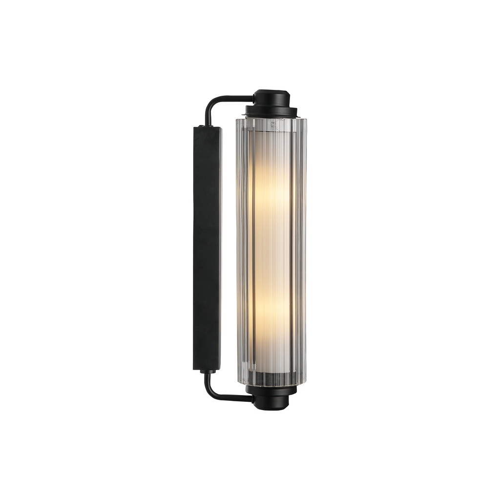 Nimal Double Væglampe IP44 E14 sort