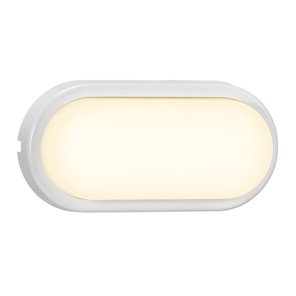 Cuba Energy Oval væg, 6,5W, 830, hvid