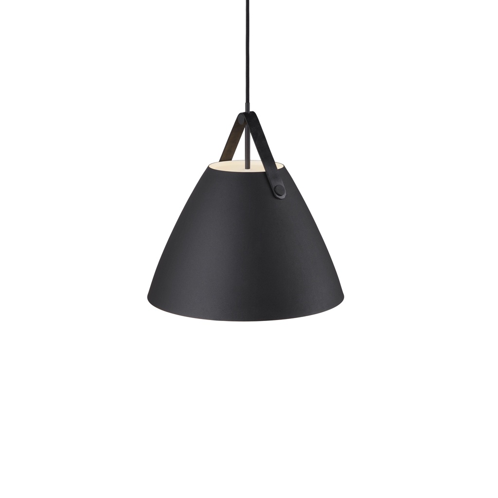 Pendel Strap 36, E27, sort/læder