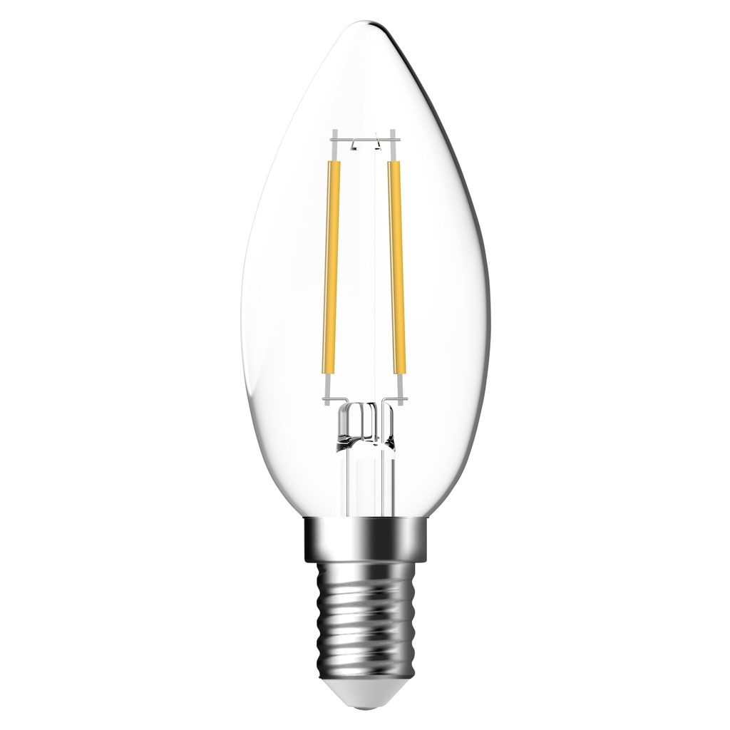 LED Filament, Kerte C35, 4,8W, 2700K, 470 lumen, dæmpbar, E14, klar
