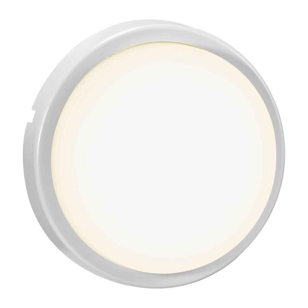 Cuba Energy Round væg, 6,5W, 830, hvid